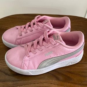 Pink Puma No- Tie Sneakers